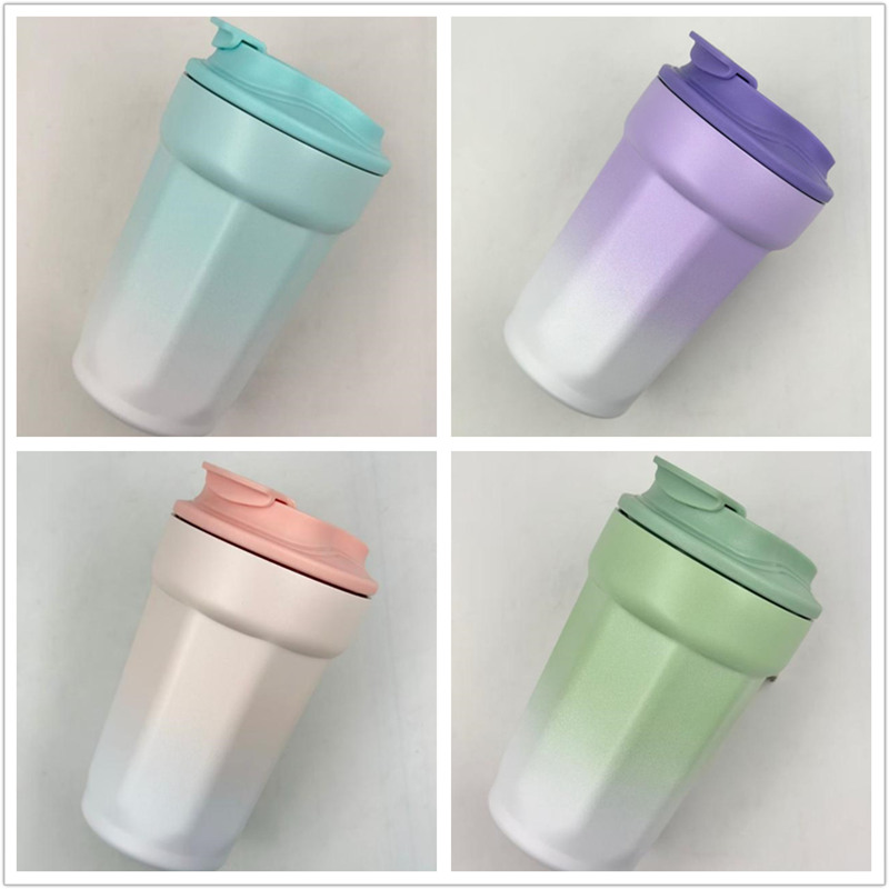 Nos tasses à café dégradé en acier inoxydable de 30 000 PCS sont expédiées immédiatement