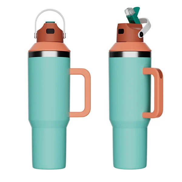 Tasse de gobelet à glace en acier inoxydable de 40 oz avec adaptateur de goût