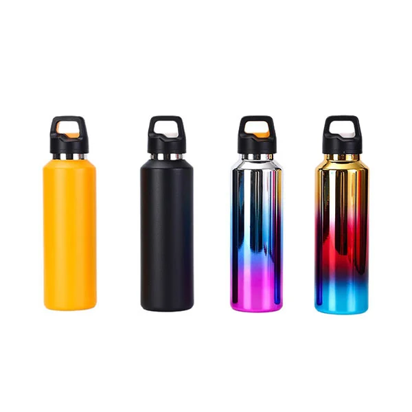 Flacon ouvert à un bouton