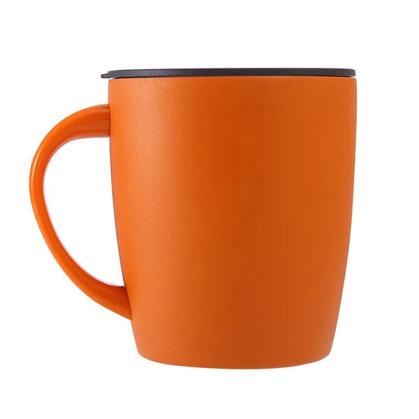 Tasse à café en acier inoxydable avec couvercle