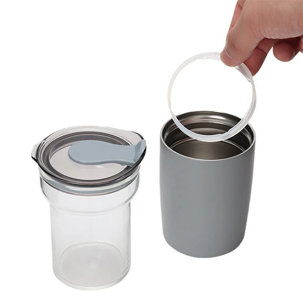 Tasse en verre en acier inoxydable