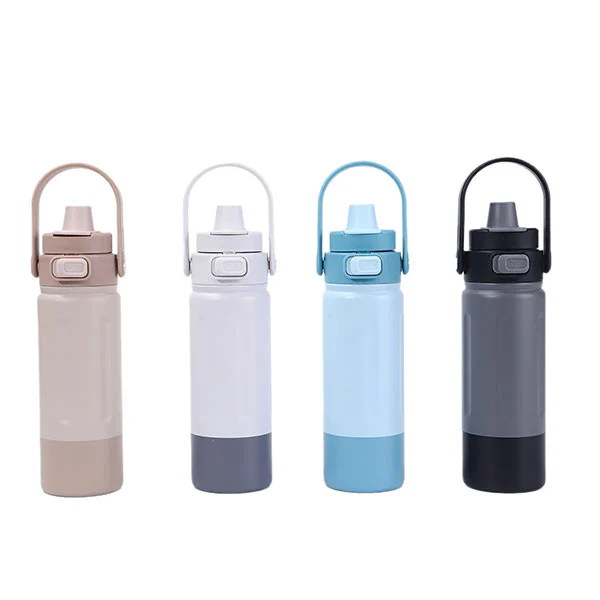 Bouteille de sport en acier inoxydable avec poignée